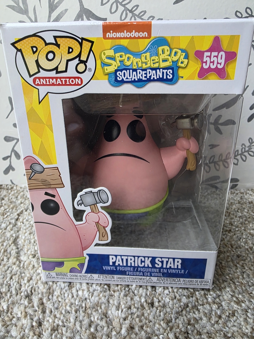 Funko Pink Patrick Star Vinyl Figure with Green Shorts - POP! Animation 559